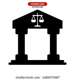 court icon or logo isolated sign symbol vector illustration - high quality black style vector icons
