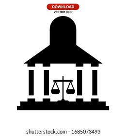 court icon or logo isolated sign symbol vector illustration - high quality black style vector icons
