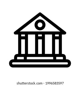 court icon or logo isolated sign symbol vector illustration - high quality black style vector icons
