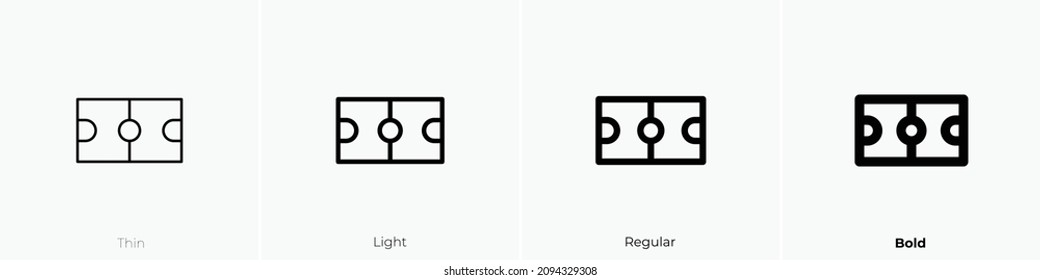 court icon. Thin, Light Regular And Bold style design isolated on white background