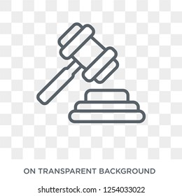 Court icon. Trendy flat vector Court icon on transparent background from law and justice collection. High quality filled Court symbol use for web and mobile