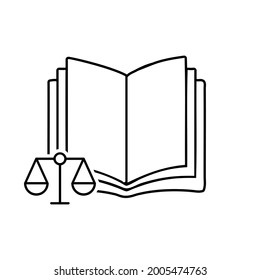 Court icon vector. justice illustration sign. law symbol or logo.