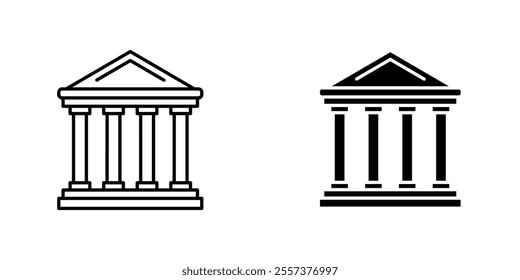 Court Icon vector. liner and flat style icons set.
