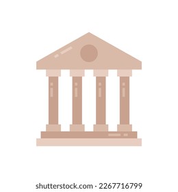 Court icon in vector. Logotype
