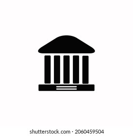 Court icon vector on a white background