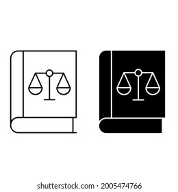 Court icon vector set. justice illustration sign collection. law symbol or logo.
