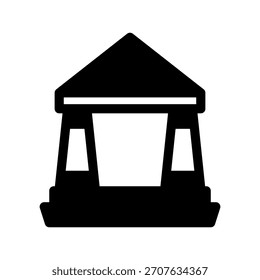 Court Icon Vector Symbol Design Illustration