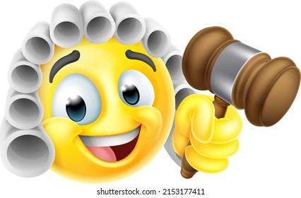 A court judge cartoon emoticon icon face