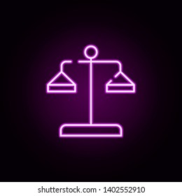 court, judge, lawyer neon icon. Elements of stratup set. Simple icon for websites, web design, mobile app, info graphics