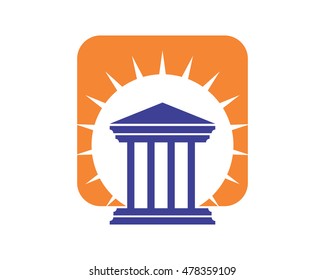 court of justice equality law court judge image vector icon logo symbol