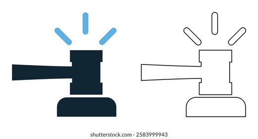 Court order icon vector, legal mandates, judicial rulings, and official directives, legal and judiciary pictogram symbol ui and ux design, glyphs and stroke line