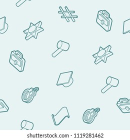Court outline isometric pattern