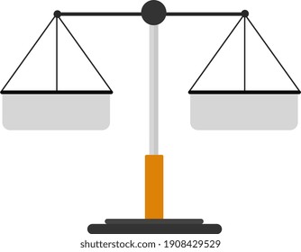 Escala de corte, ilustración, vector sobre fondo blanco.