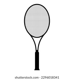 Court Tennis Racket Icon for Logo and More