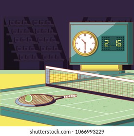 court of tennis sport