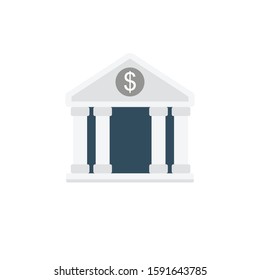 court vector flat color icon 