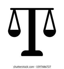 court vector glyph flat icon 