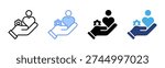 Courtesy icon set multiple style collection