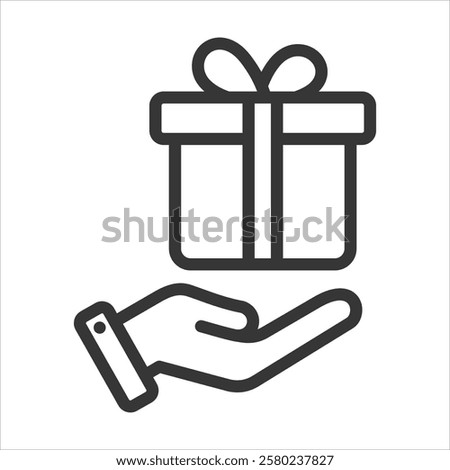 Courtesy Outline Icon Vector Illustration