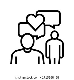 courtesy soft skill line icon vector. courtesy soft skill sign. isolated contour symbol black illustration