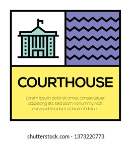 COURTHOUSE ICON CONCEPT