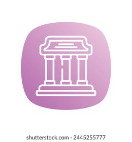 Courthouse icon design vector stock