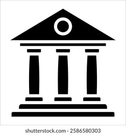 Courthouse Icon Element For Design