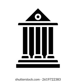 Elemento De Ícone Do Tribunal Para Design
