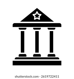 Elemento De Ícone Do Tribunal Para Design