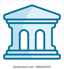Elemento de icono de juzgado para diseño