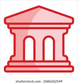 Elemento De Ícone Do Tribunal Para Design