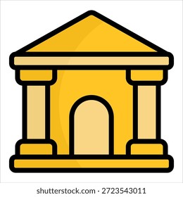 Elemento de icono de juzgado para diseño