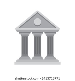 Courthouse icon illustration. Vector design