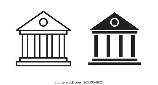 Courthouse icon. modern vector symbols set