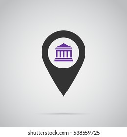 courthouse icon. vector illustration