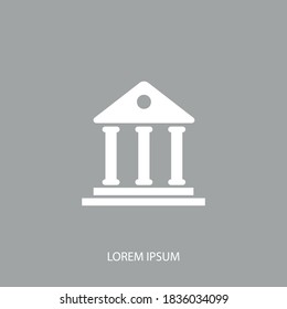 Courthouse icon. Vector illustration EPS 10.