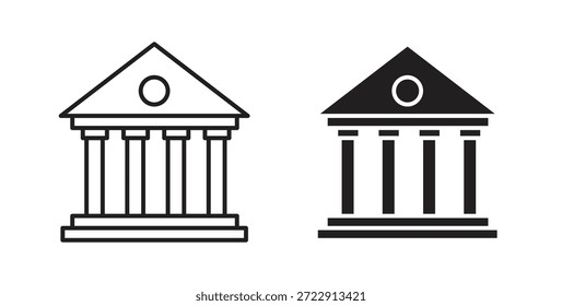 Courthouse icon for web and app. vector illustration eps
