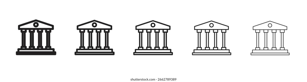 Courthouse icon for your web site design, logo, app, UI.