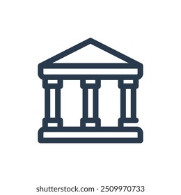 Ícone Vetor do Tribunal de Justiça
