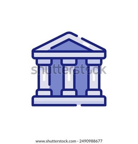 Courthouse of Law Vector Icon
