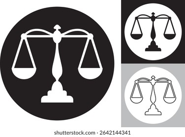 Courthouse symbol icon illustration vector
