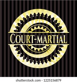 Court-martial shiny emblem