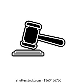 the court's decision icon. Element of Insurance for mobile concept and web apps icon. Glyph, flat icon for website design and development, app development