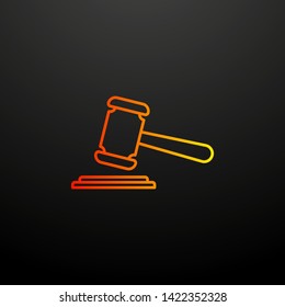 the court's decision nolan icon. Elements of insurance set. Simple icon for websites, web design, mobile app, info graphics