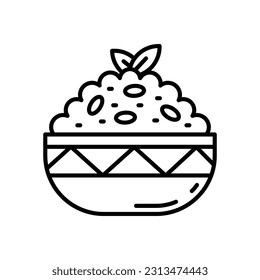 Couscous icon in vector. Illustration