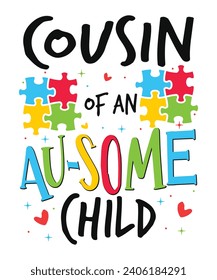 Cousin of autism child awareness day autism day child love