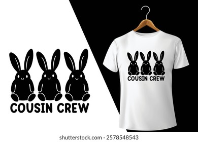 Cousin Crew Bunny T Shirt Design 