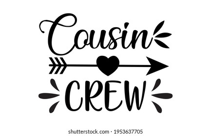 Cousin Crew - Heart Arrow Vector And Clip Art