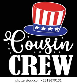 Cousin Crew July 4th - Toddler and Youth svg svg