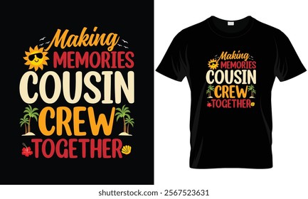 Cousin crew Summer Vacation Beach Family Trips Matching T-Shirt
